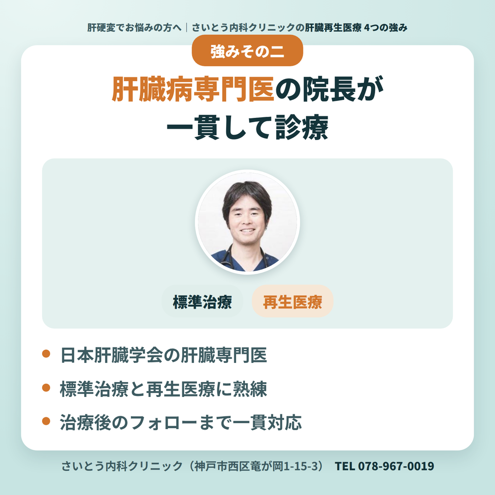 当院の肝臓再生医療の4つの強み