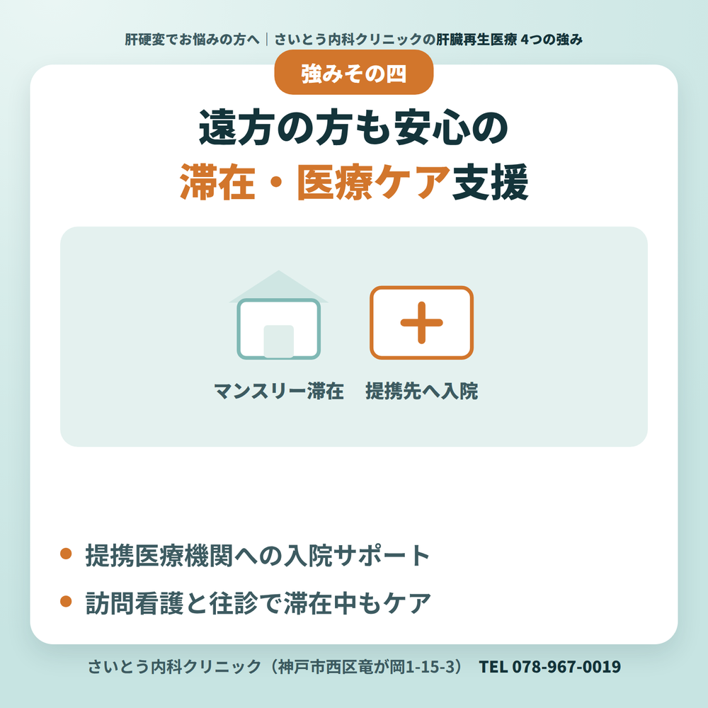 当院の肝臓再生医療の4つの強み
